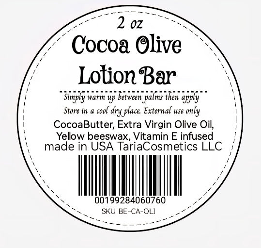 Coconut Olive Oil Lotion Bar