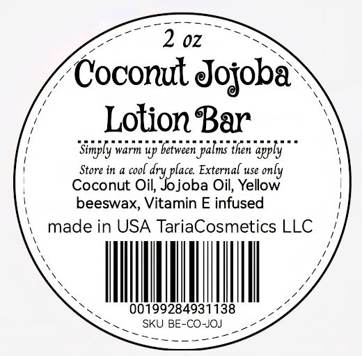 Coconut Jojoba Lotion Bar