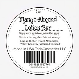 TariaCosmetics Lotion Bars, 100% Handmade