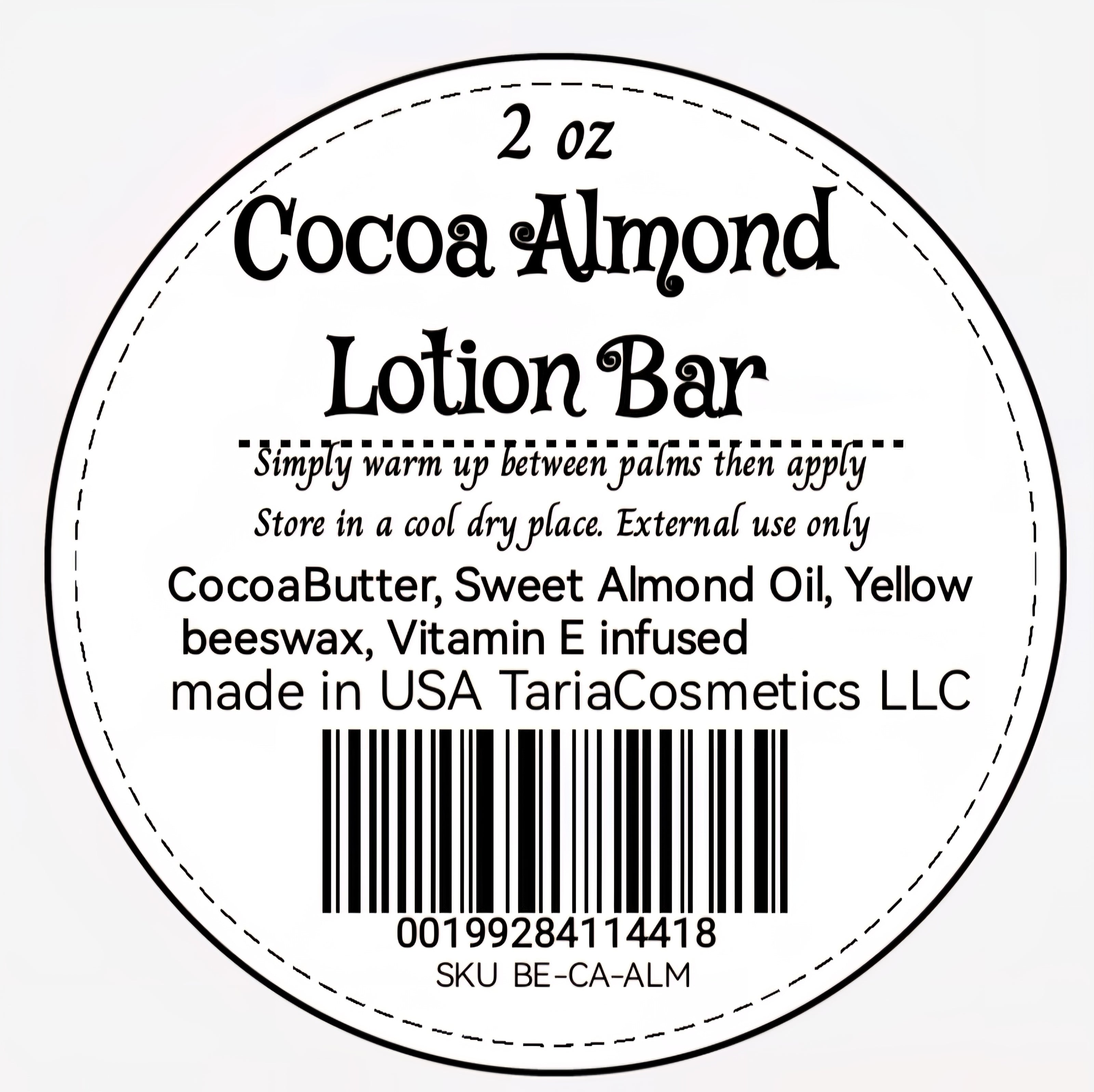 Cocoa Almond Lotion Bar